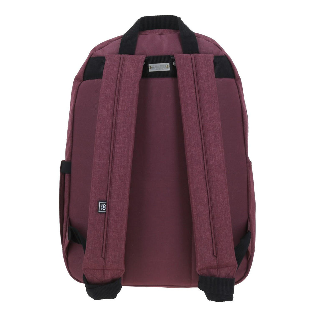 Mochila Unisex Grande 1818 Tinto Nefresa Con Porta Laptop De Hasta 15 Pulgadas