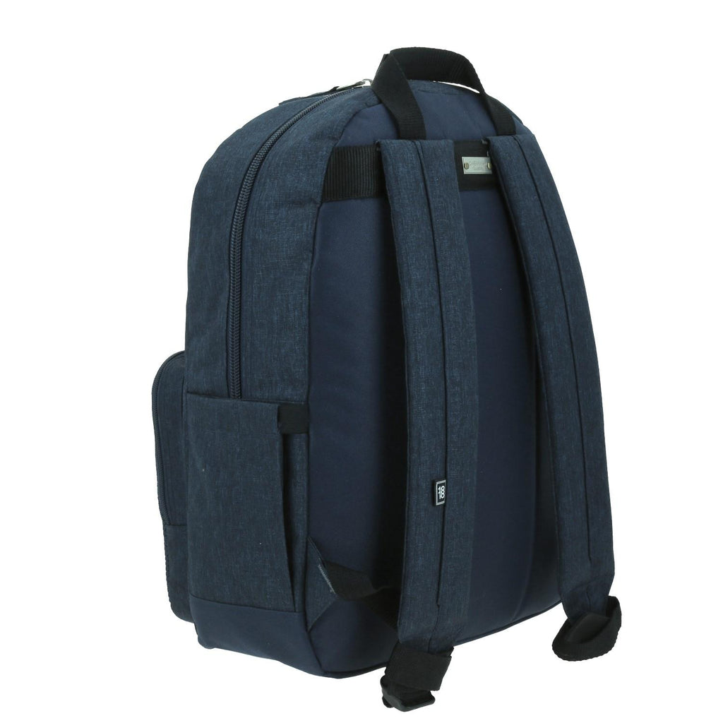 Mochila Unisex Grande 1818 Azul Nefresa Con Porta Laptop De Hasta 15 Pulgadas