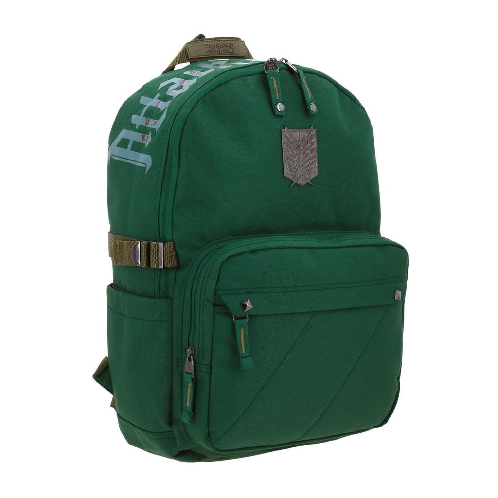 Mochila grande para niño 1818 Attack on titan Verde LIEV