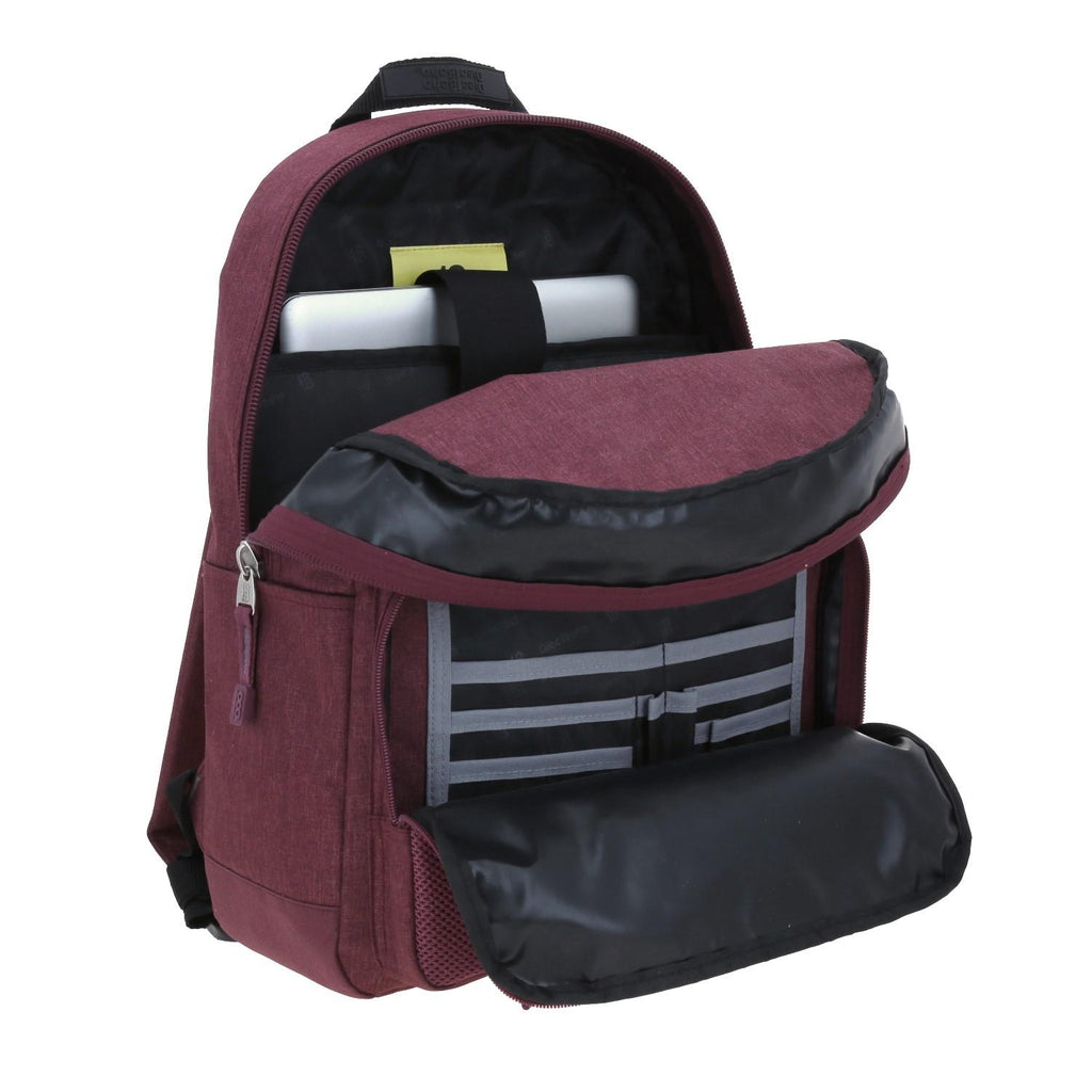 Mochila Unisex Grande 1818 Tinto Nefresa Con Porta Laptop De Hasta 15 Pulgadas