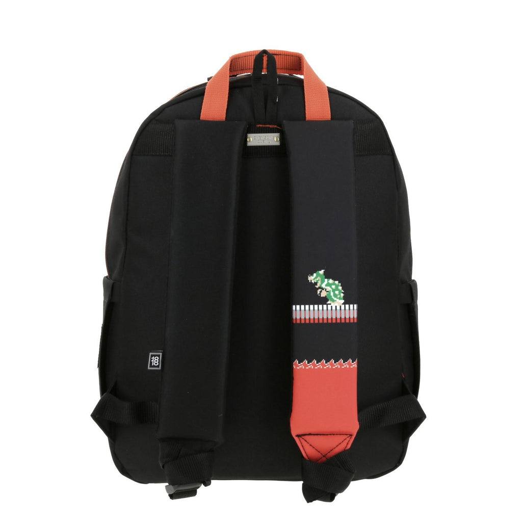 Mochila Grande 1818 Mario Bros Negro FUEGO