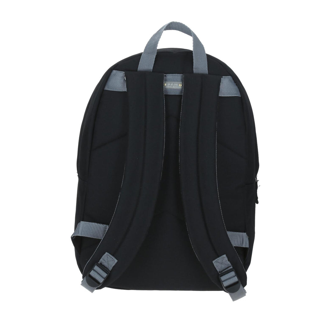 Mochila Grande Juvenil Colors Unisex Gris Con Negro