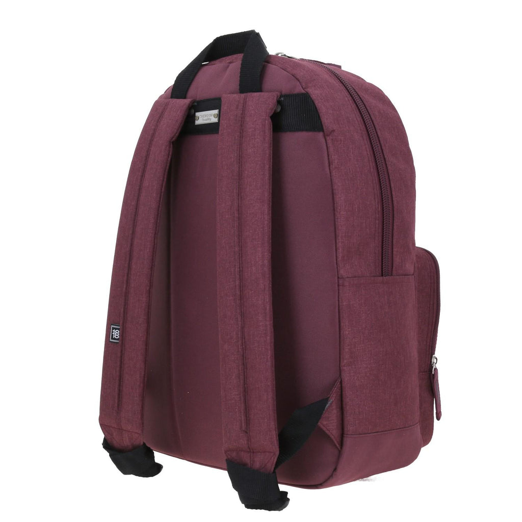 Mochila unisex grande 1818 Tinto NEFRESA con Porta Laptop de hasta 15 pulgadas