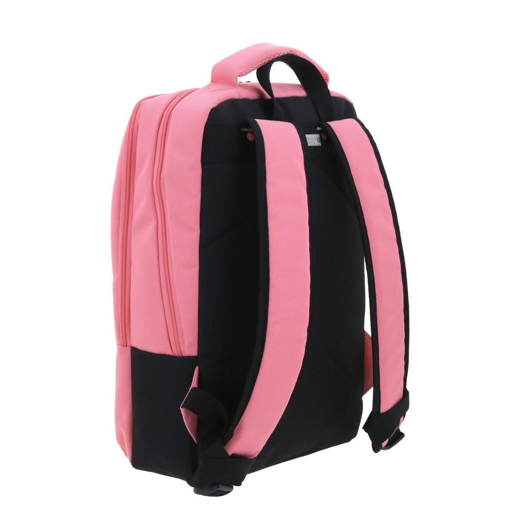 Mochila Grande 1818 Para Mujer Wynn Rosa Con Porta Laptop De Hasta 15".