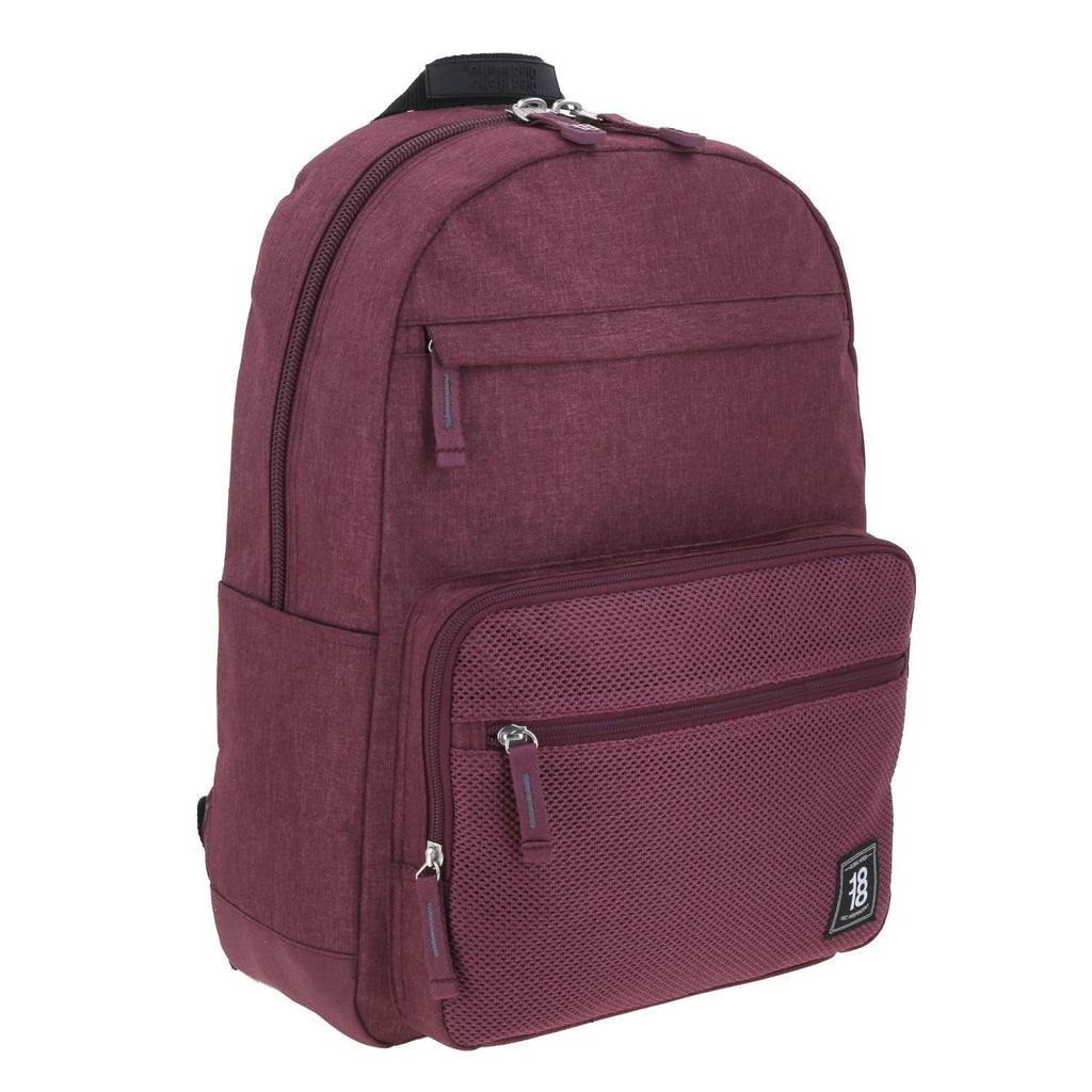 Mochila unisex grande 1818 Tinto NEFRESA con Porta Laptop de hasta 15 pulgadas