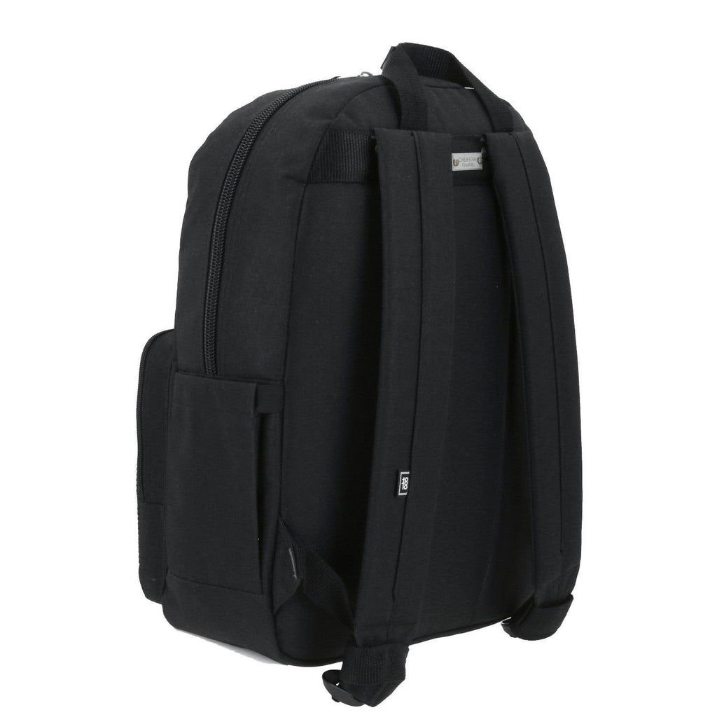 Mochila grande 1818 Unisex NEFRESA Negro con Porta Laptop de hasta 15".