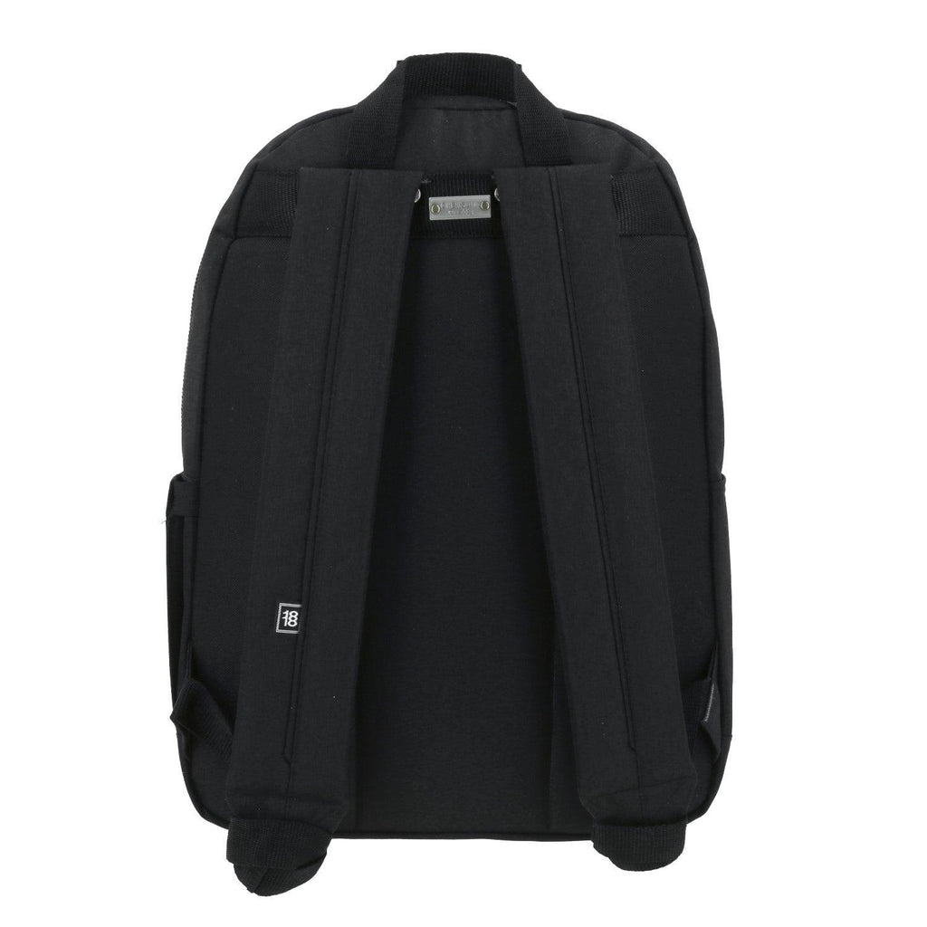 Mochila grande 1818 Unisex NEFRESA Negro con Porta Laptop de hasta 15".