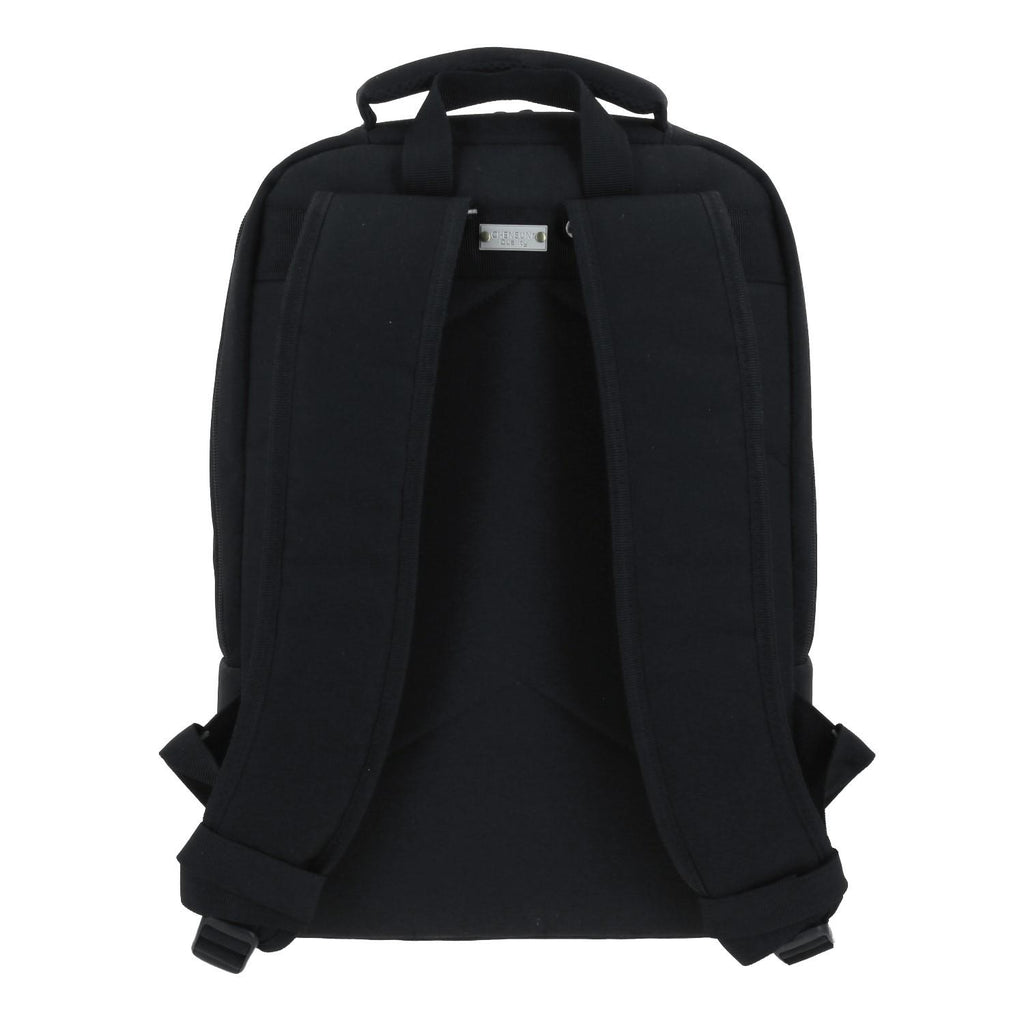 Mochila Grande 1818 Unisex Wynn Negro Con Porta Laptop De Hasta 15".