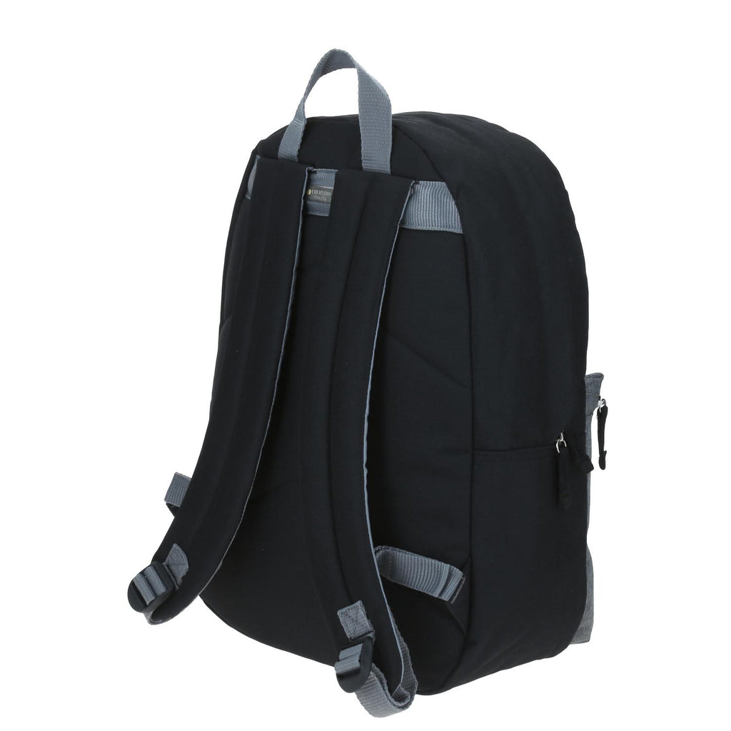 Mochila Grande Juvenil Colors Unisex Gris Con Negro