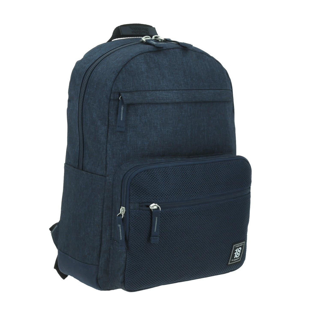 Mochila unisex grande 1818 Azul NEFRESA con Porta Laptop de hasta 15 pulgadas