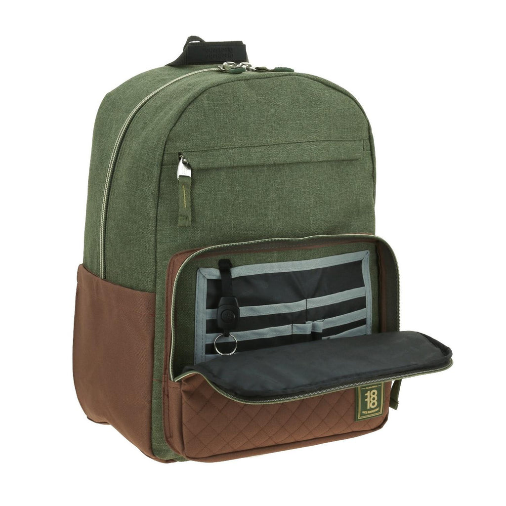 Mochila grande para hombre 1818 Verde Militar STRUG Porta Laptop de hasta 15".