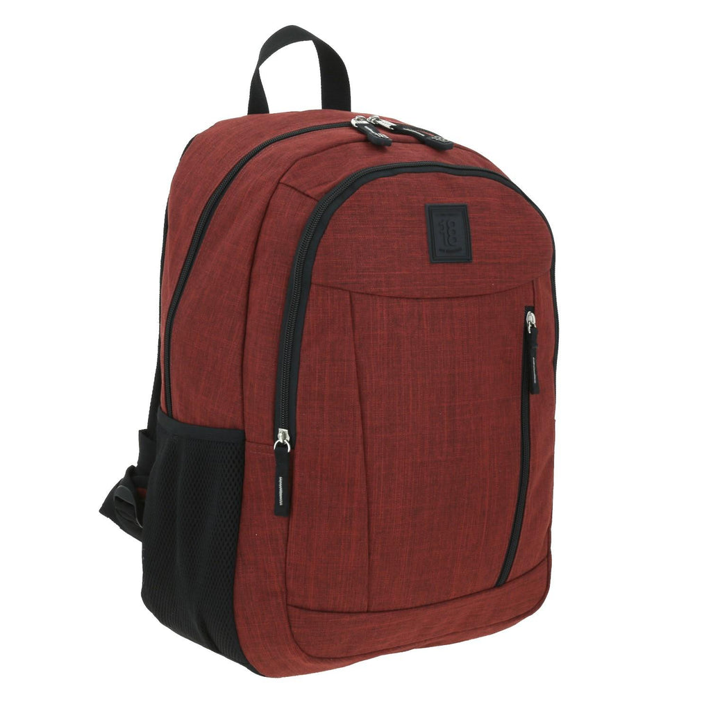 Mochila grande 1818 Unisex HOP Tinto con Porta Laptop de hasta 15".