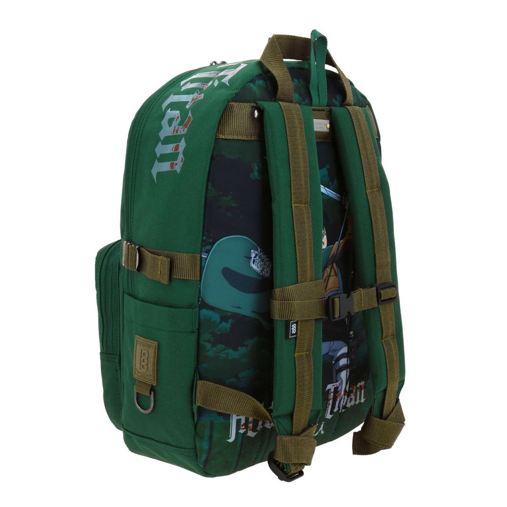 Mochila grande para niño 1818 Attack on titan Verde LIEV