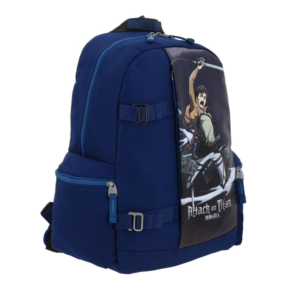 Mochila grande para niño 1818 Attack on titan Azul ERN