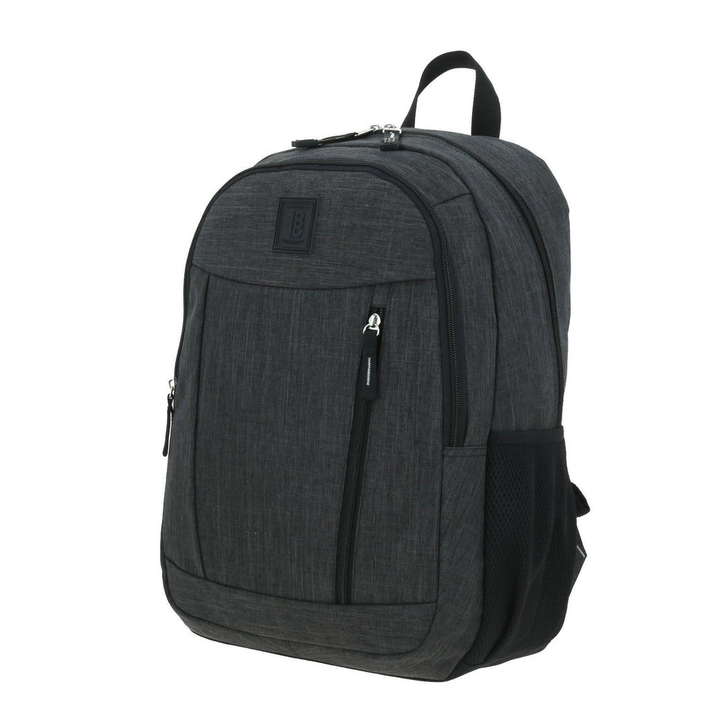 Mochila Grande 1818 Unisex Hop Negro Con Porta Laptop De Hasta 15".