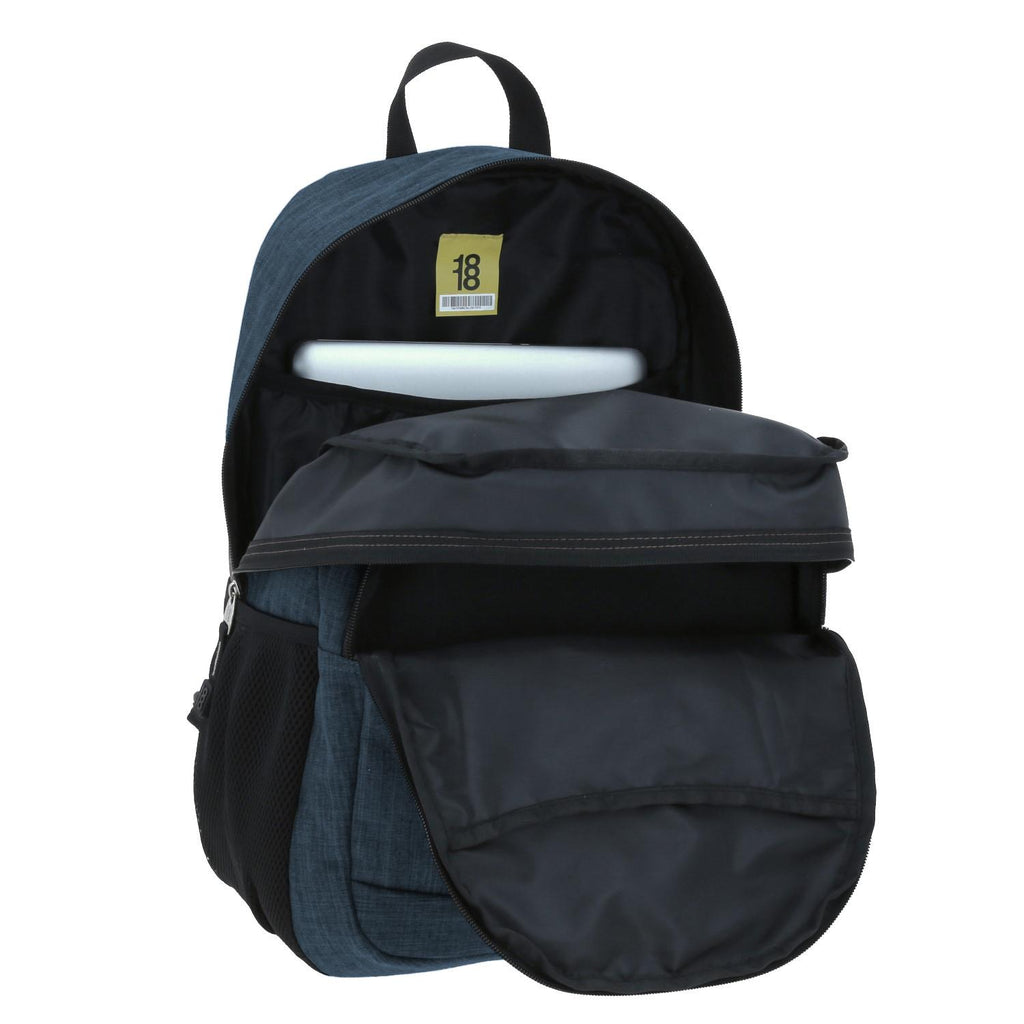 Mochila Grande 1818 Unisex Hop Azul Con Porta Laptop De Hasta 15".