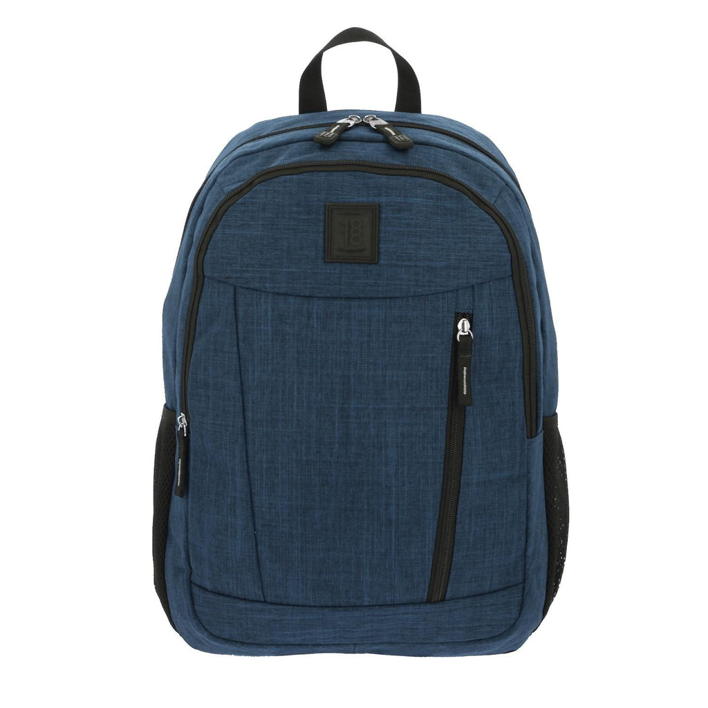 Mochila Grande 1818 Unisex Hop Azul Con Porta Laptop De Hasta 15".