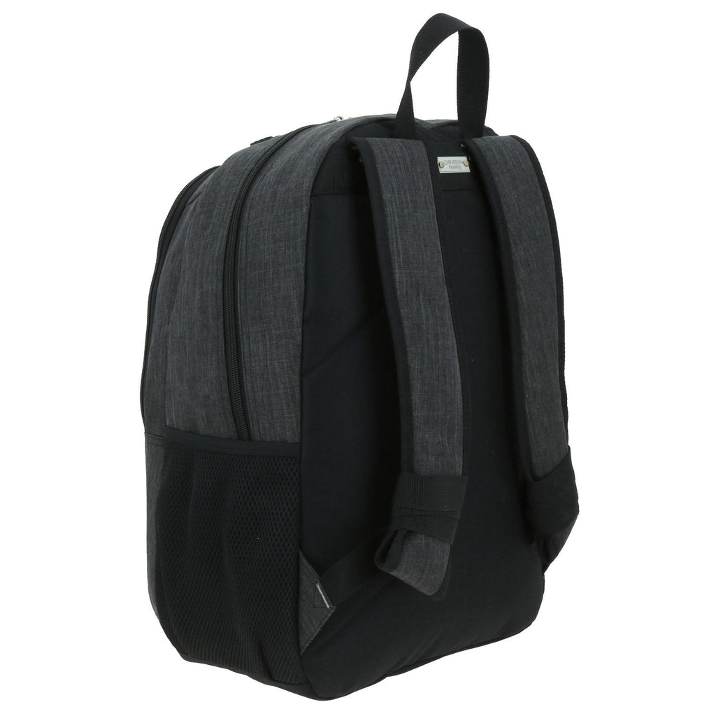 Mochila Grande 1818 Unisex Hop Negro Con Porta Laptop De Hasta 15".