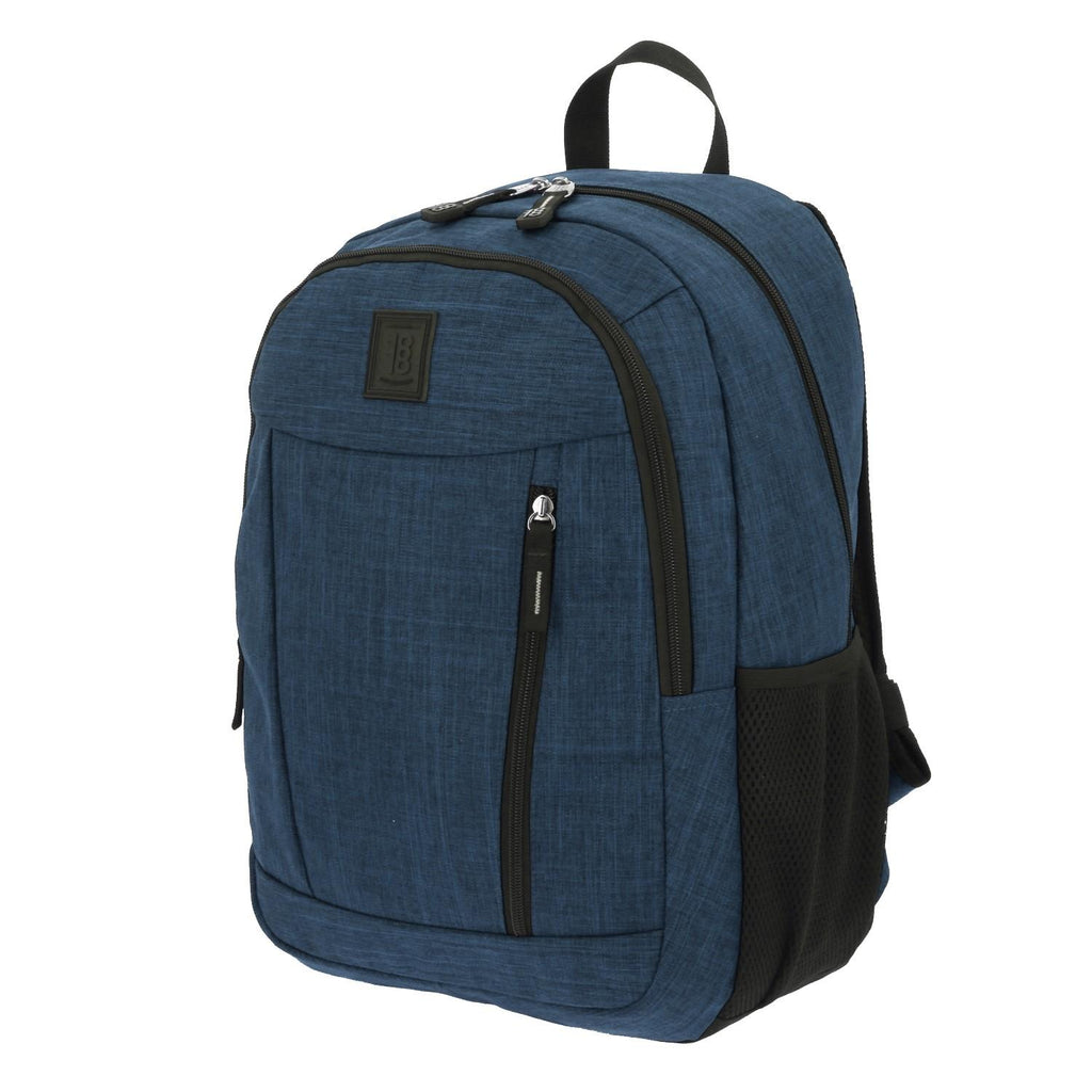 Mochila Grande 1818 Unisex Hop Azul Con Porta Laptop De Hasta 15".