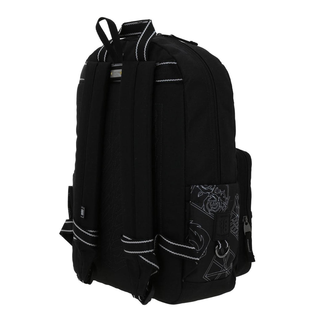 Mochila grande para niño 1818 Attack on titan Negro MANKE