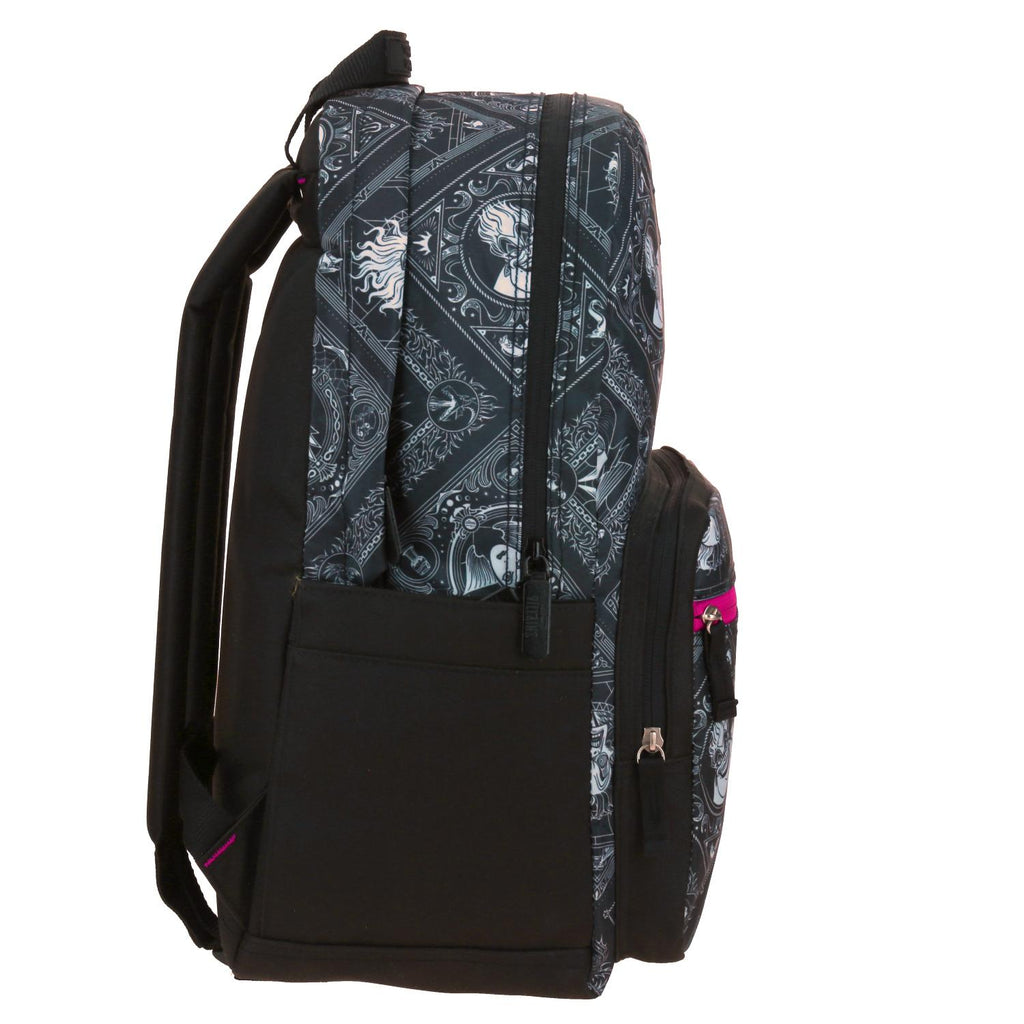 Mochila Villanas de Disney Negra 1818 Con Porta Laptop